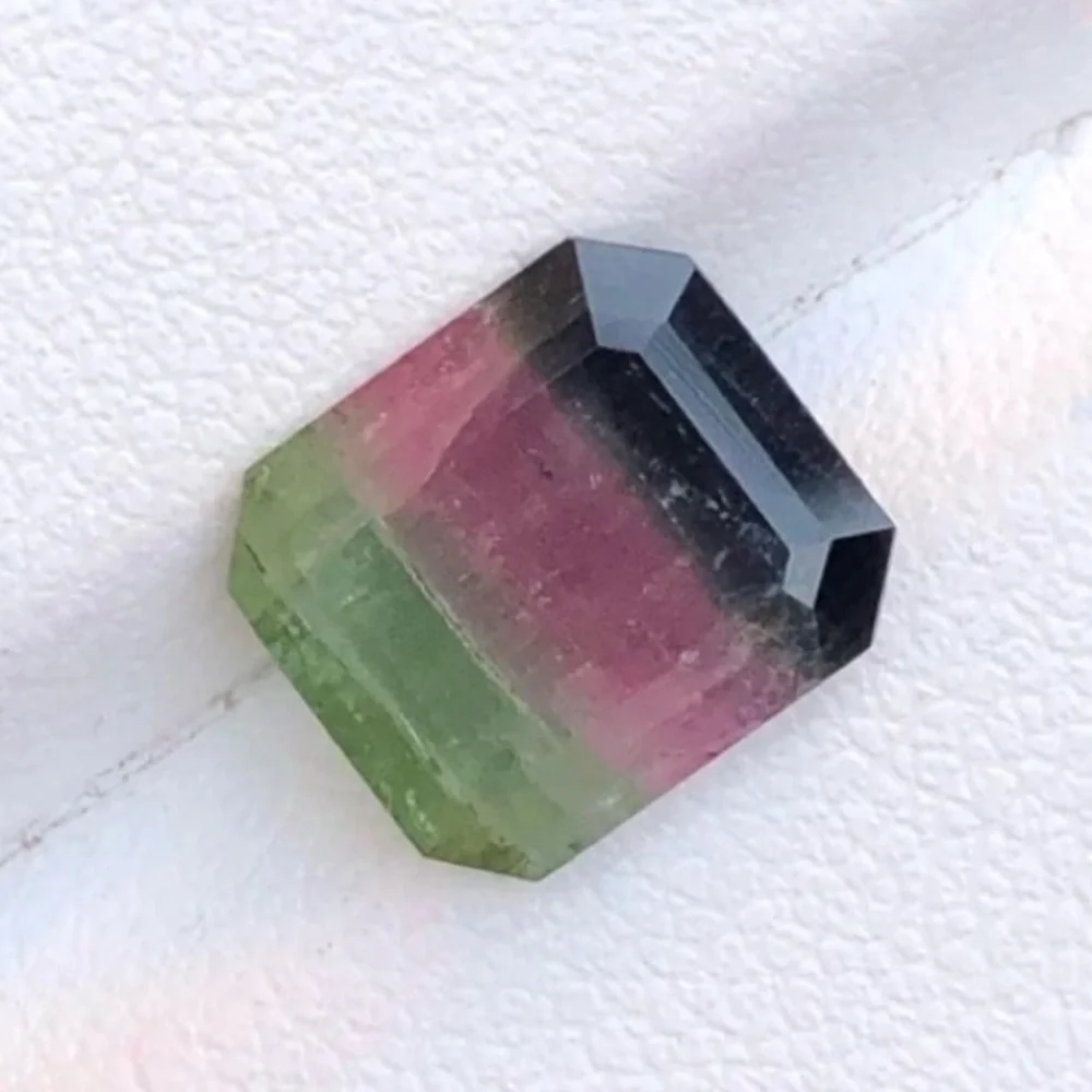3.10ct genuine  Tri color watermelon tourmaline  loose in gem jar$1002 - Picture 4 of 8